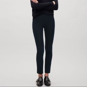 COS Slim Crop Trousers with Ankle Zip